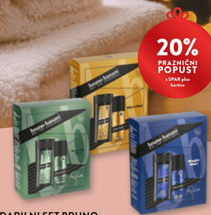 Bruno Banani darilni set - Akcija v trgovini Spar