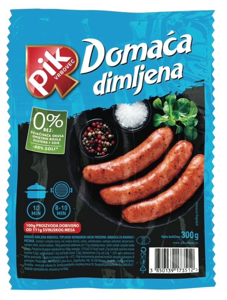 Domača dimljena klobasa Pik - Akcija v trgovini Mercator