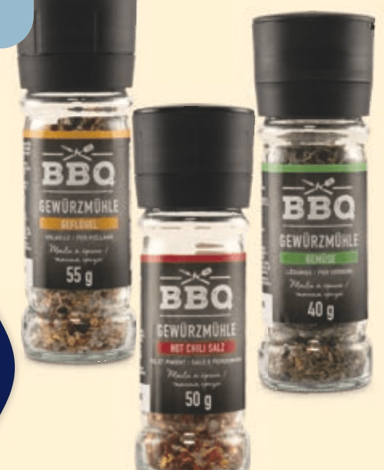 BBQ Mešanica začimb z mlinčkom 65-40 g - Akcija v trgovini Hofer