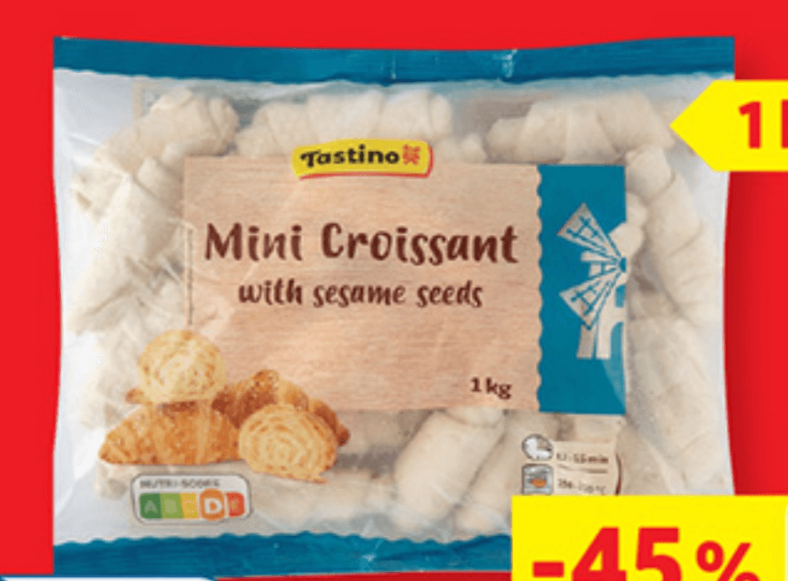 Tastino Mini rogljički s sezamom 1 kg - Akcija v trgovini Lidl