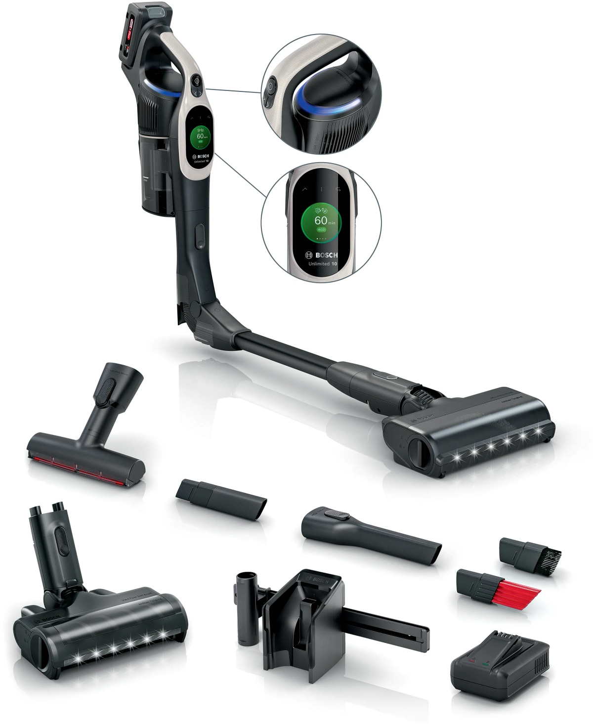 Pokončni sesalnik Bosch BBS1041GQC Unlimited 10 - Akcija v trgovini Pevex