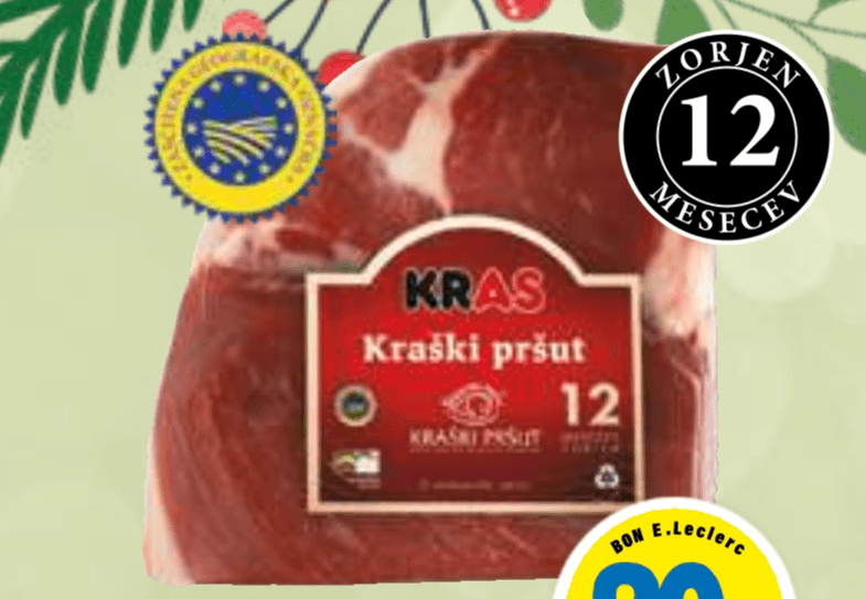 Kraški pršut Kras - Akcija v trgovini E.Leclerc