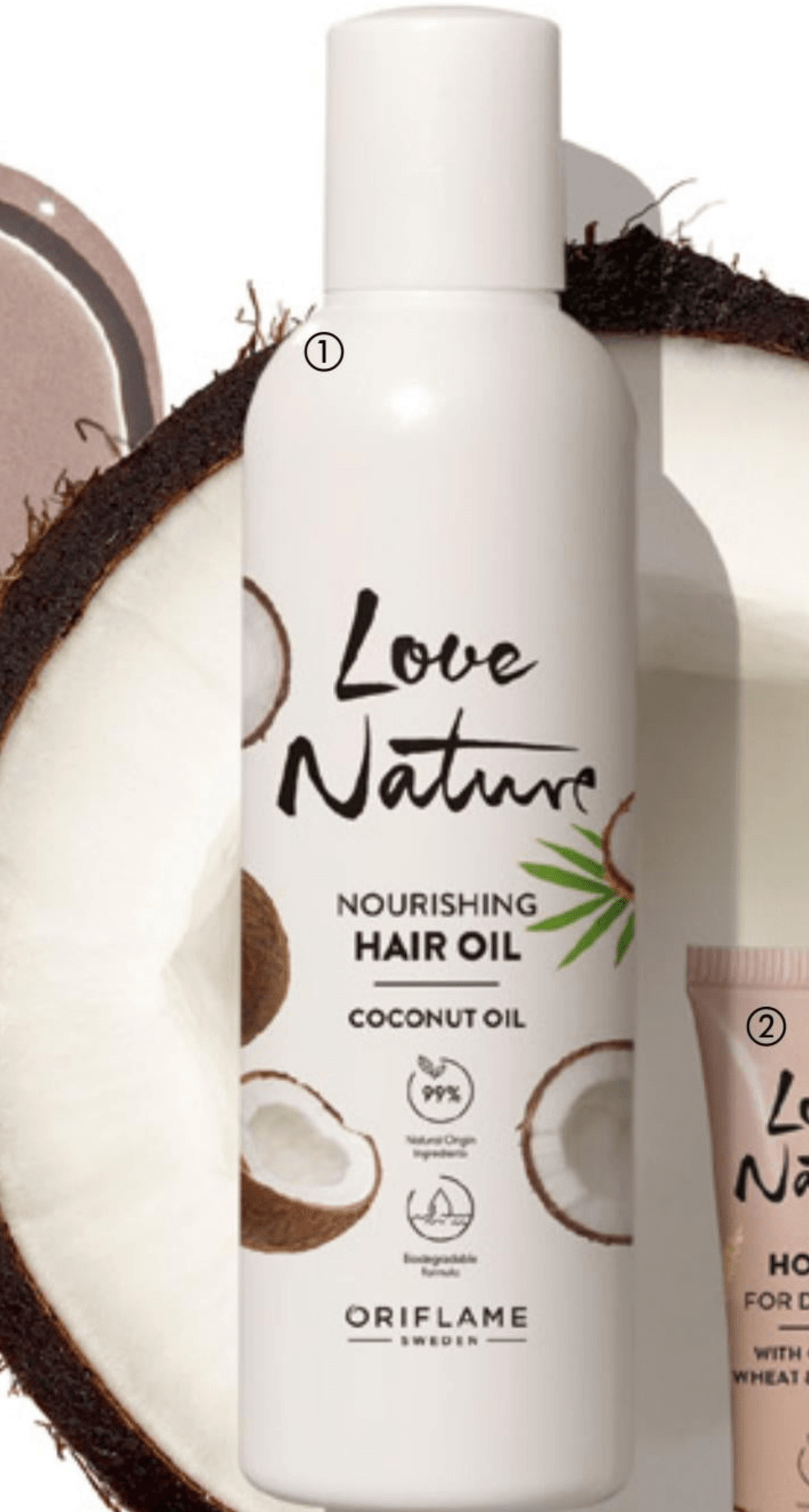 Love Nature hranilno olje za lase s kokosovim oljem 100 ml - Akcija v trgovini Oriflame