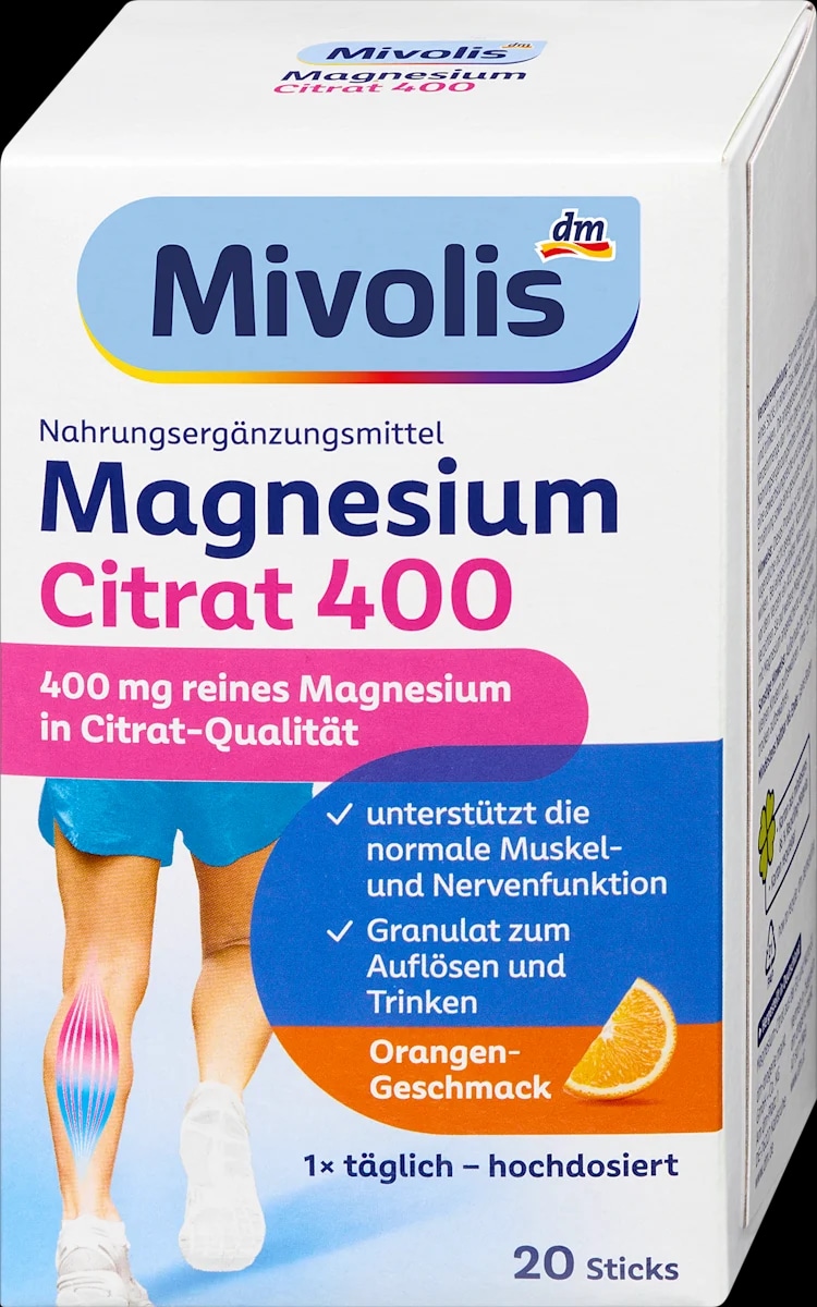 Mivolis magnezijev citrat 400 20 kosov - Akcija v trgovini Dm
