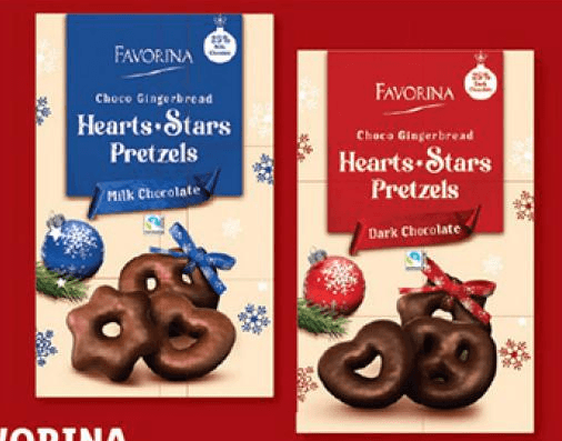 Favorina medenjaki v prazničnih oblikah 500 g Akcija v trgovini Lidl