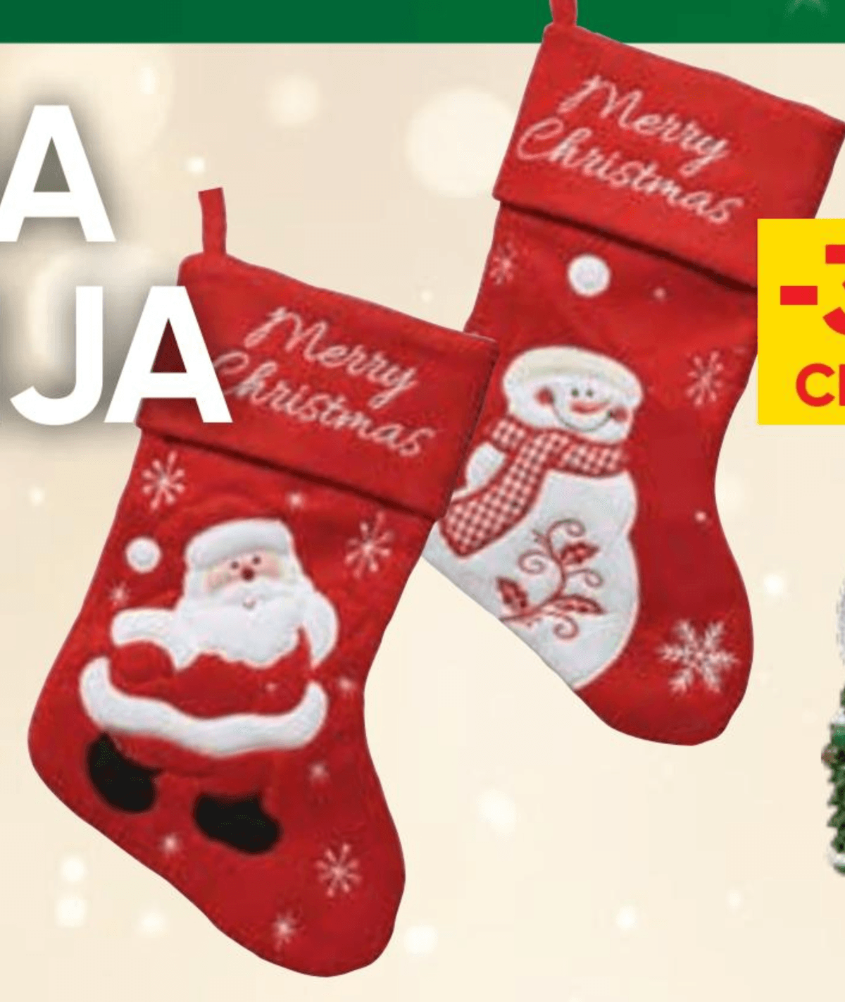 Božična nogavica - Akcija v trgovini Tuš