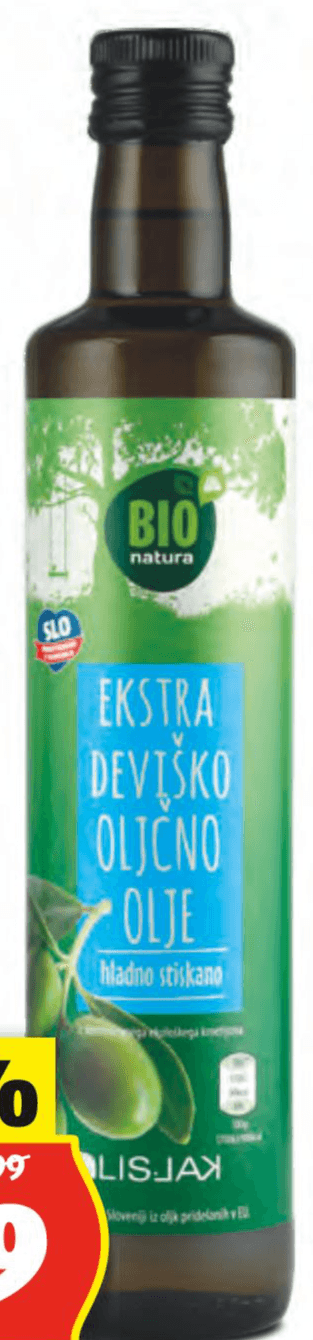 BIO Ekstra deviško oljčno olje 500 ml Bio Natura - Akcija v trgovini Hofer