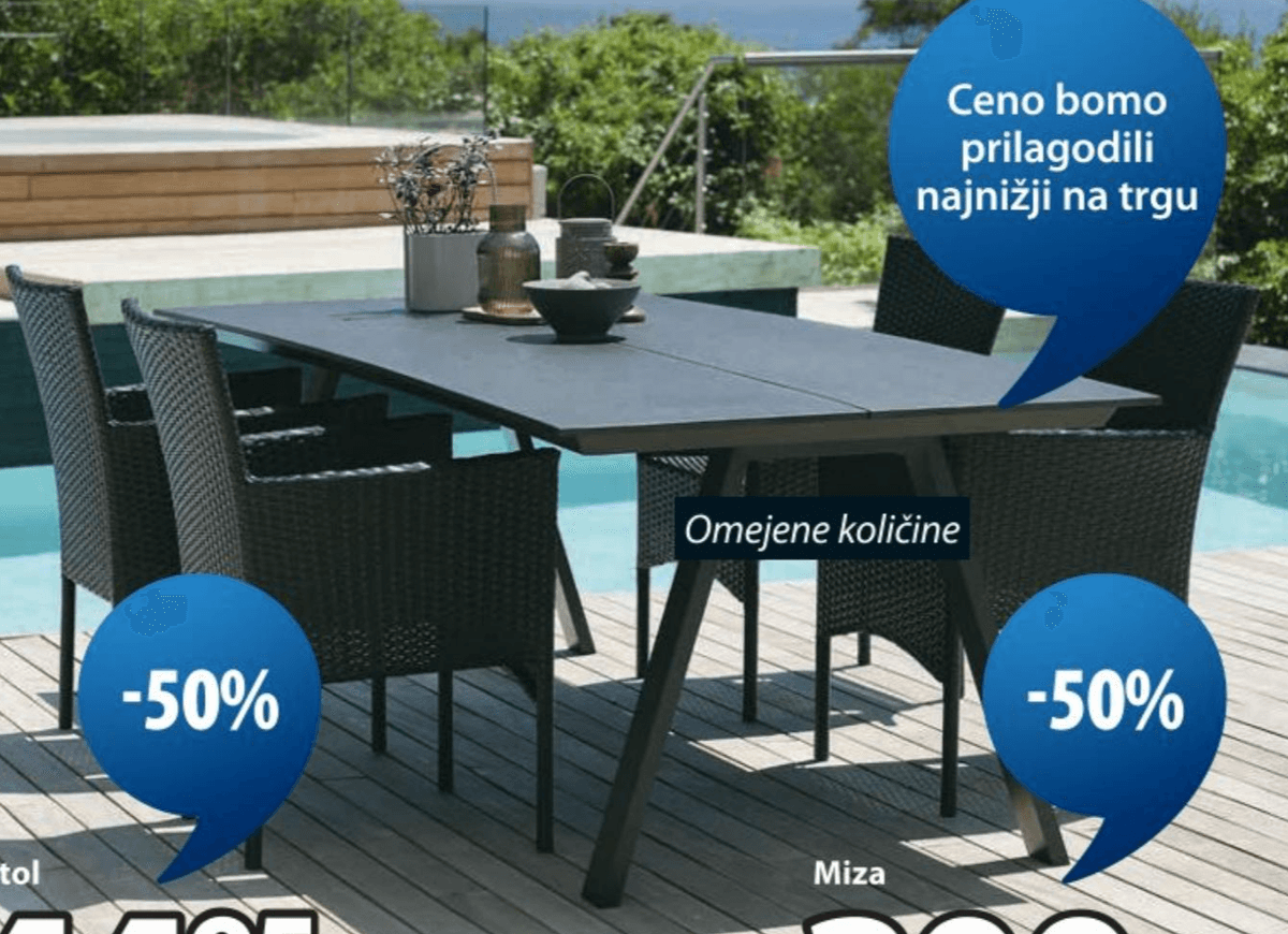 Jutlandia Vrtnа miza Fausing - Akcija v trgovini Jysk