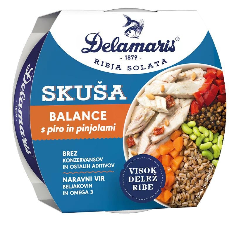 Skuša solata Balance 170 g Delamaris - Akcija v trgovini Spar