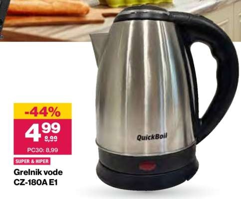 Grelnik vode CZ-180A E1 QuickBoil - Akcija v trgovini Mercator