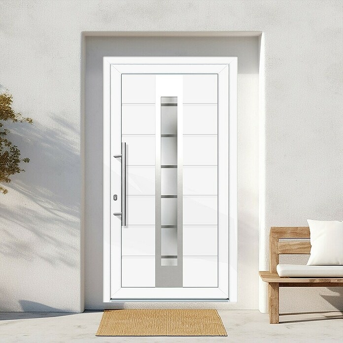 PVC vhodna vrata 'London KT48' - Akcija v trgovini Bauhaus