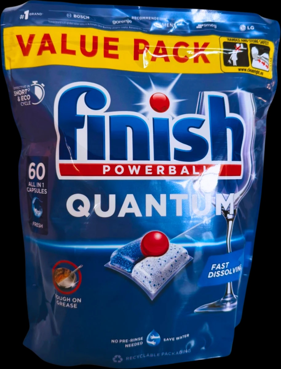 finish Powerball Quantum kapsule za strojno pomivanje posode 60 kosov - Akcija v trgovini Dm