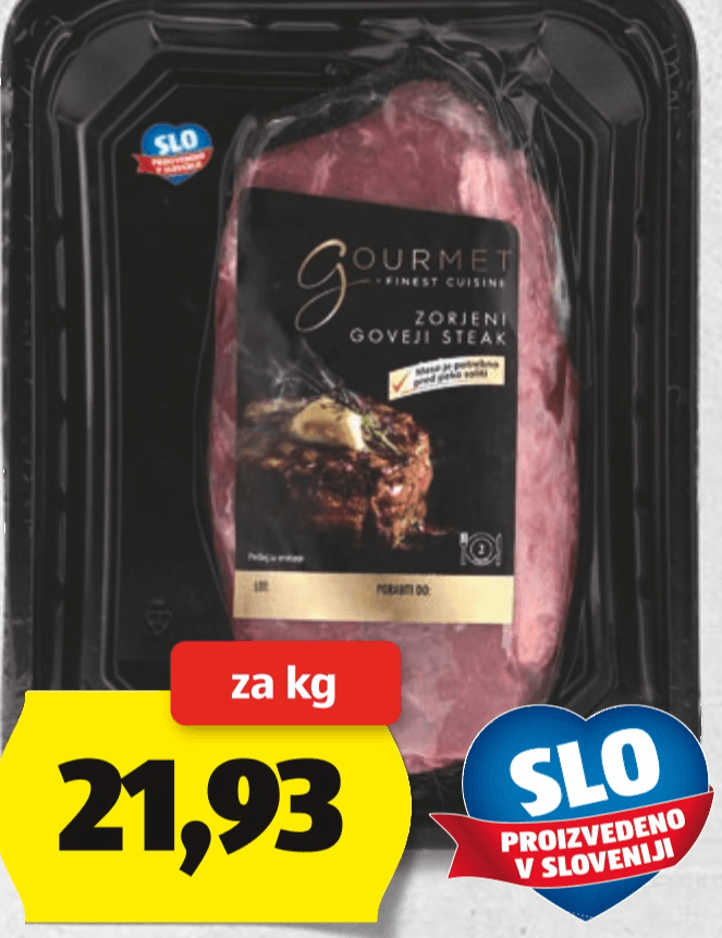 Gourmet Finest Cuisine Zorjeni roastbeef steak - Akcija v trgovini Hofer