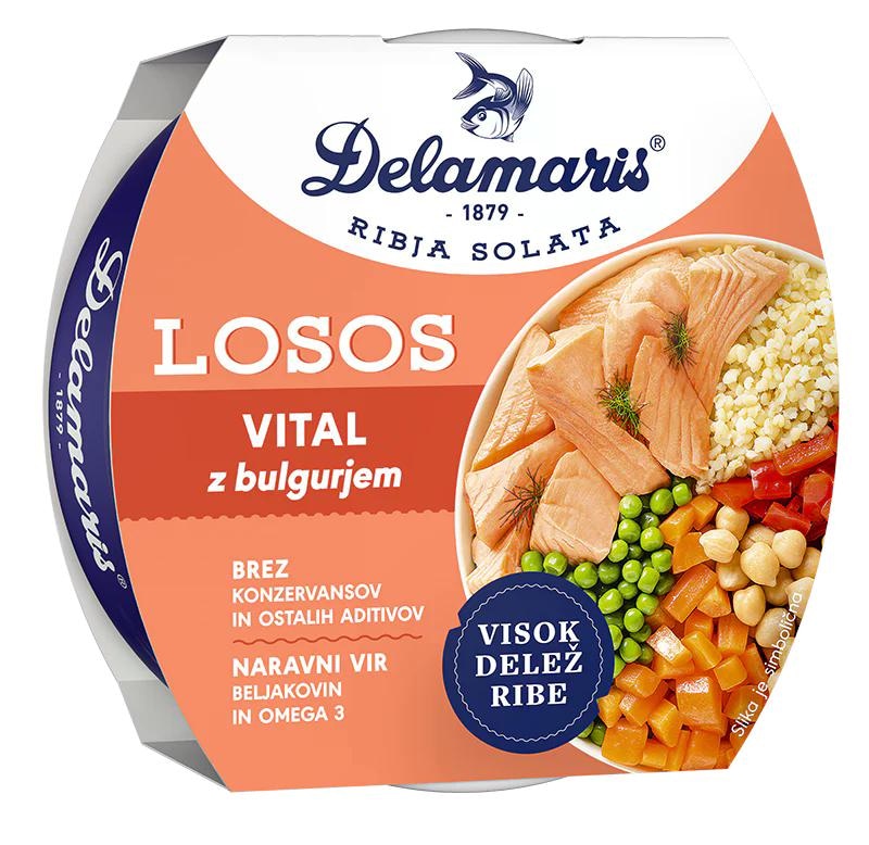 Solata z lososom Delamaris 170 g - Akcija v trgovini Mercator