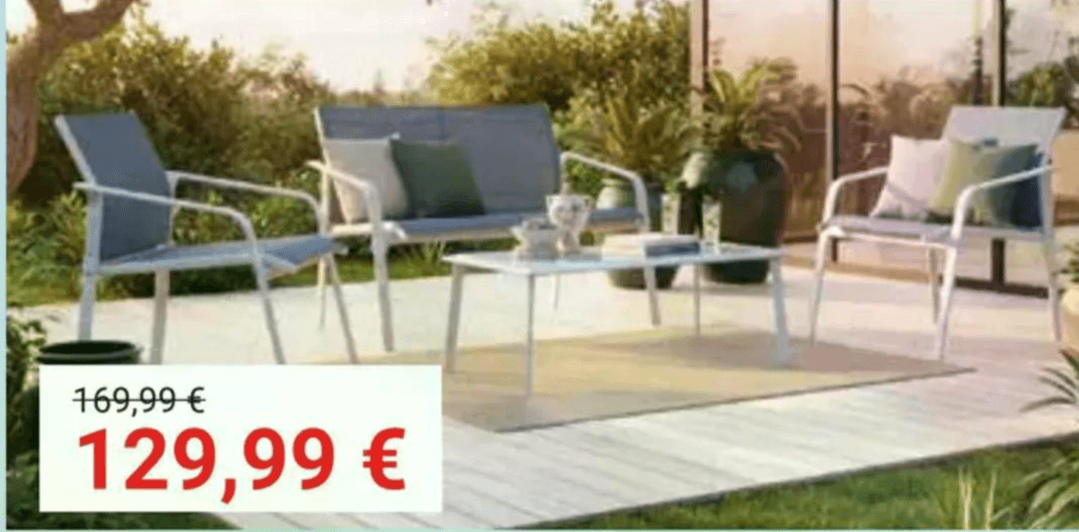 Vrtna garnitura UTA - Akcija v trgovini Pevex