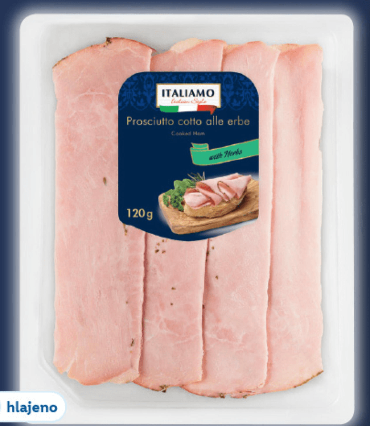 ITALIAMO Kuhan pršut „alle Erbe" 120 g - Akcija u trgovini Lidl