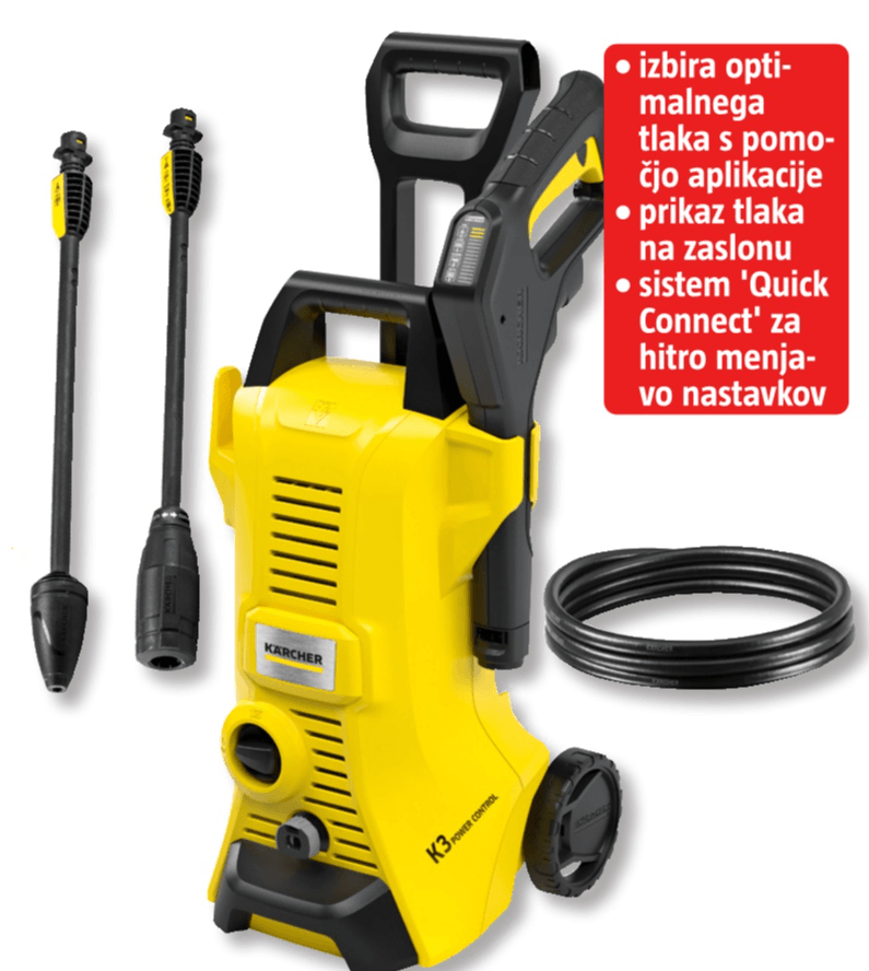 Visokotlačni čistilnik 'K3 Power Control' - Akcija v trgovini Bauhaus