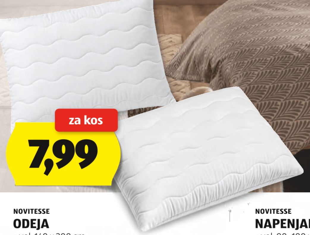 Vzglavnik NOVITESSE - Akcija v trgovini Hofer