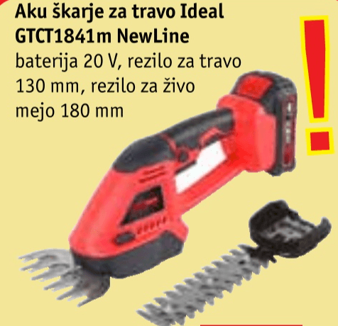 Aku škarje za travo Ideal GTCT1841m NewLine Ideal New Line - Akcija v trgovini Jager