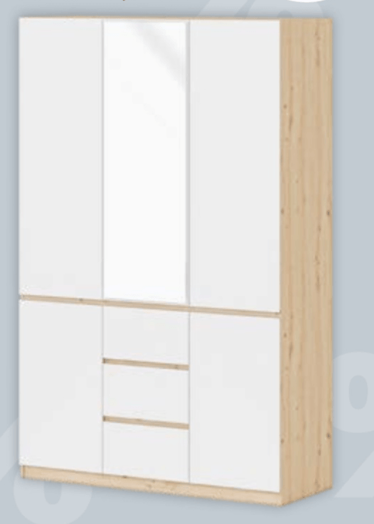 OSKAR LUX omara 5V 3P 135 x 51 x 212 cm - Akcija v trgovini Prima