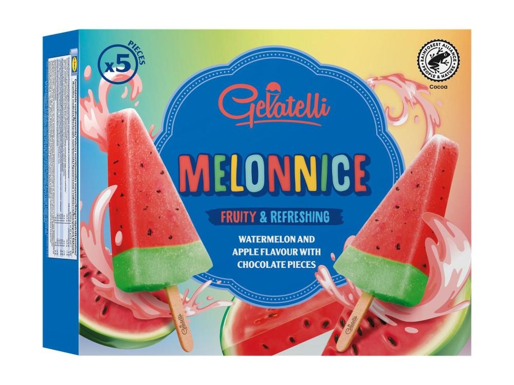 Gelatelli Sadni desert MELONNICE 5 x 73 ml - Akcija u trgovini Lidl
