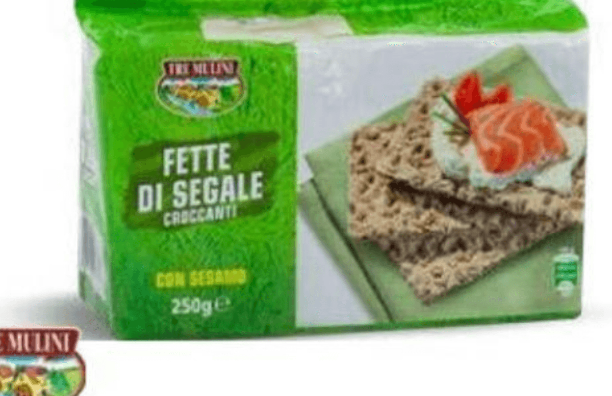 Rženi hrustljavi kruhki s sezamom 250 g TRE MULINI - Akcija v trgovini Eurospin