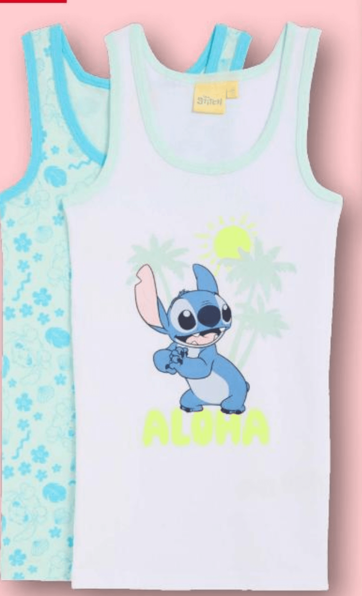 Otroške spodnje majice 2-DELNI KOMPLET Disney Stitch - Akcija v trgovini Kik