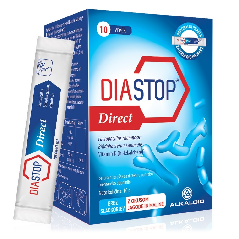 Alkaloid Prehransko dopolnilo Diastop Direct 10 vrečk - Akcija v trgovini E.Leclerc
