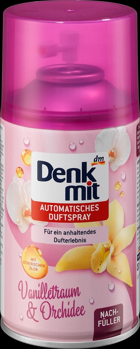 Denkmit Vanilletraum & Orchidee osvežilec zraka v kartuši 250 ml - Akcija v trgovini Dm