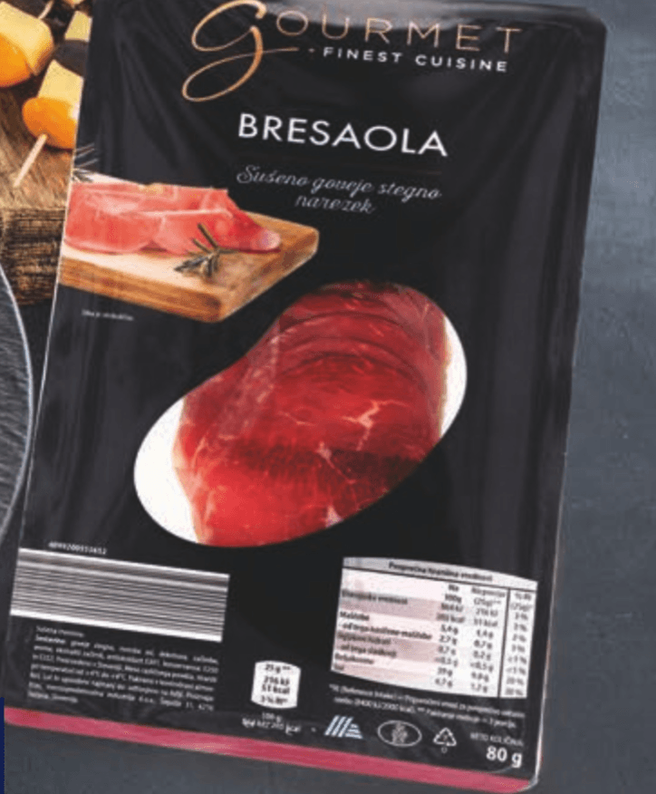 Gourmet Finest Cuisine bresaola 80 g Akcija v trgovini Hofer