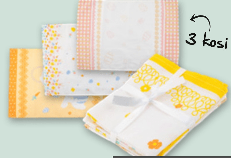 Kuhinjska krpa 3 kosi - Akcija v trgovini Spar