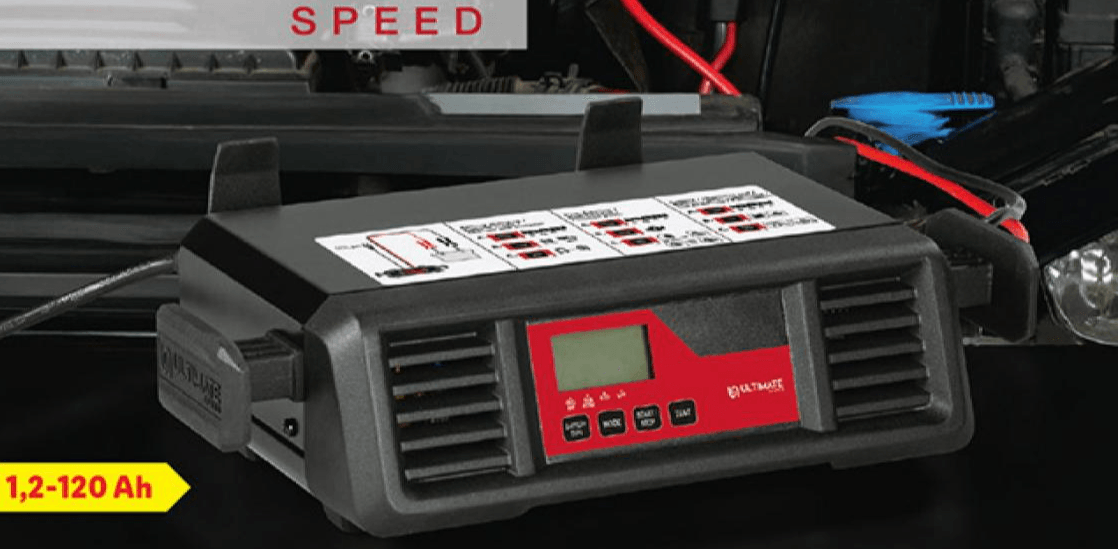 Ultimate Speed Polnilnik za akumulatorje motornih vozil 6 V ali 12 V / 1,2-120 Ah - Akcija v trgovini Lidl