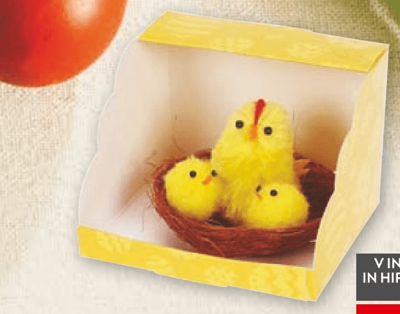 Piščančki v gnezdu - Akcija v trgovini Spar