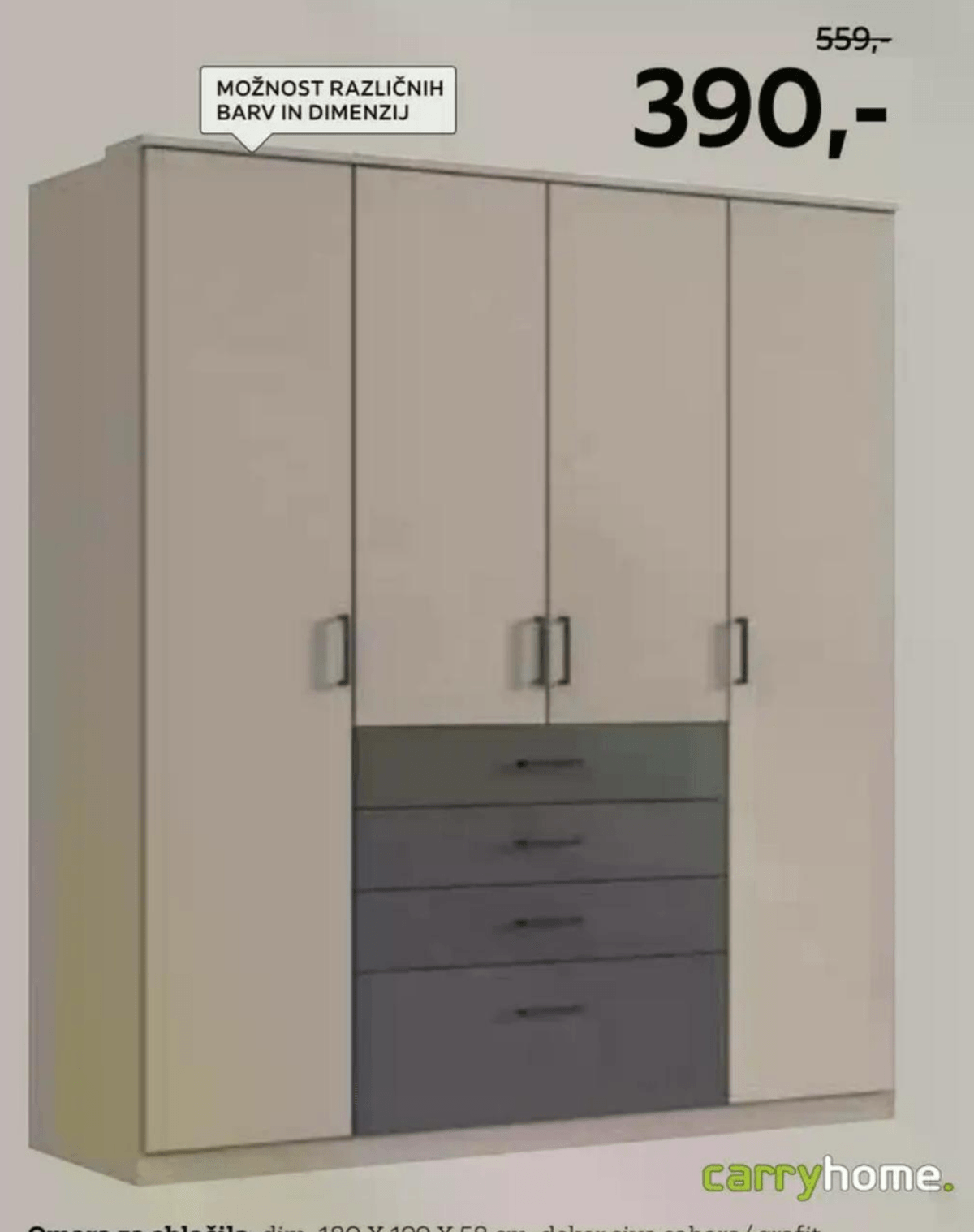 Omara za oblačila carryhome. - Akcija v trgovini Lesnina