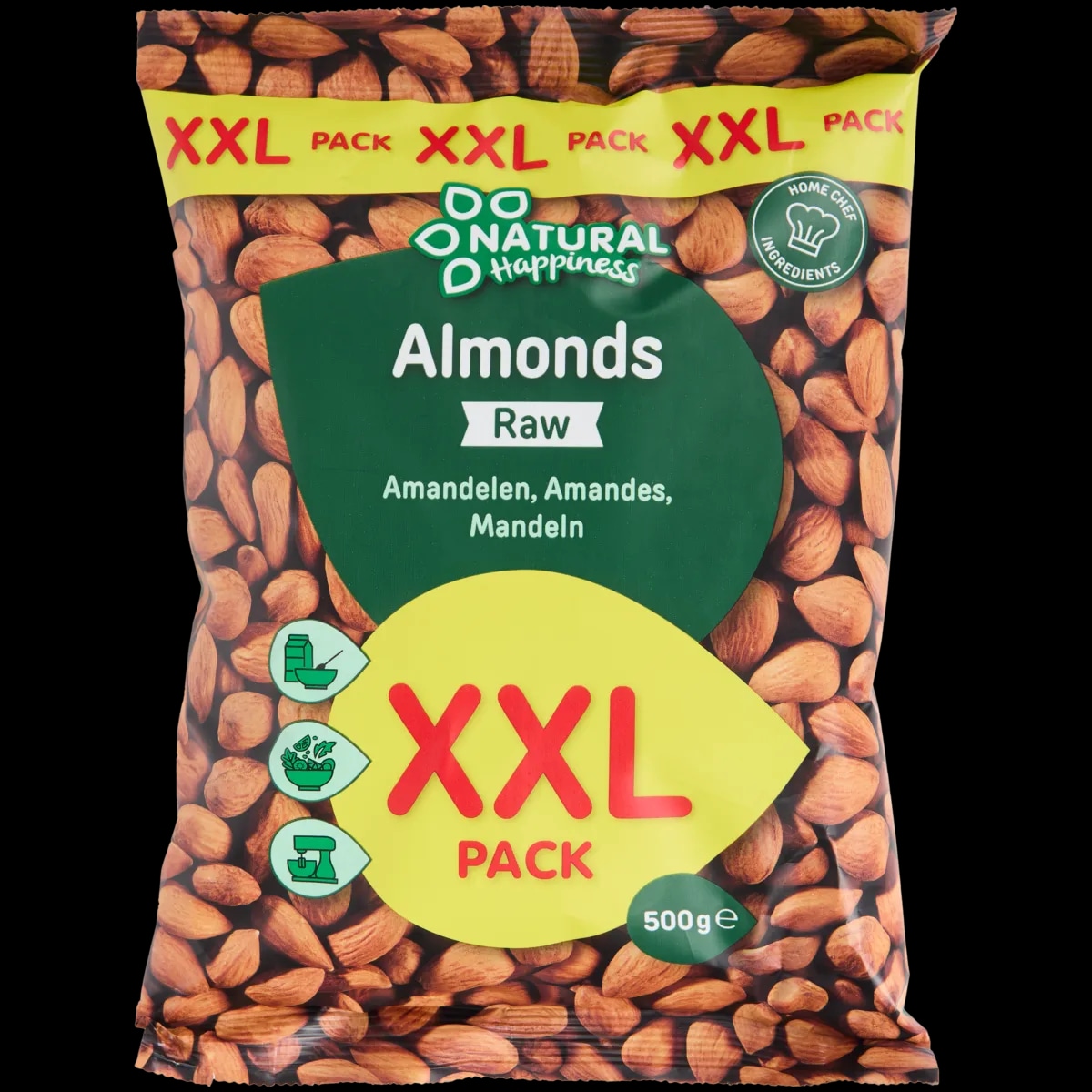 Natural Happiness mandlji Surovi 500 g Akcija v trgovini Action