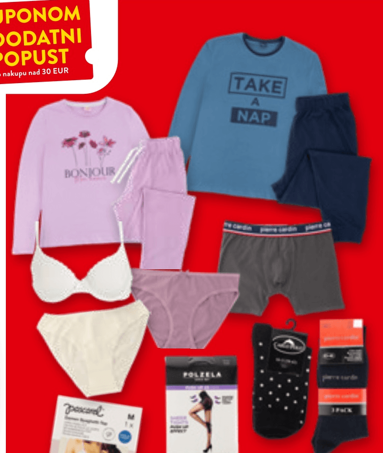 Spodnje perilo, pižame in nogavice - Akcija v trgovini Spar