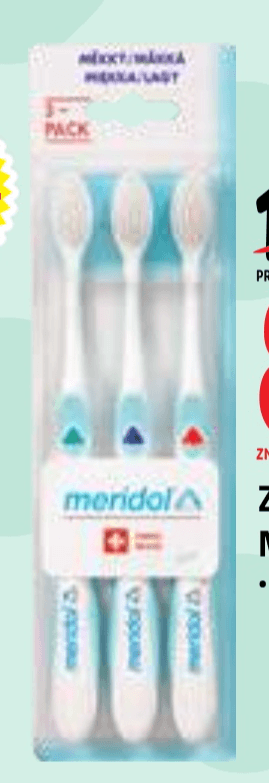 Zobna ščetka Meridol 3/1 3/1 - Akcija v trgovini E.Leclerc