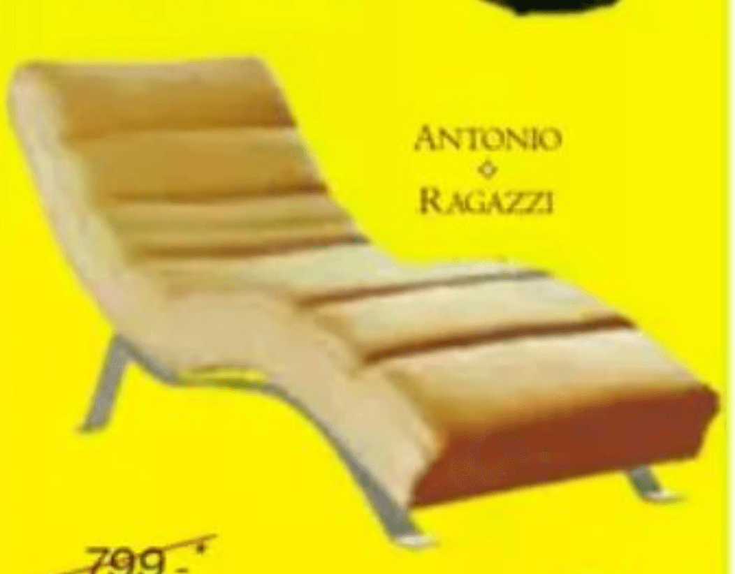 Ležalnik ANTONIO RAGAZZI - Akcija v trgovini Rutar