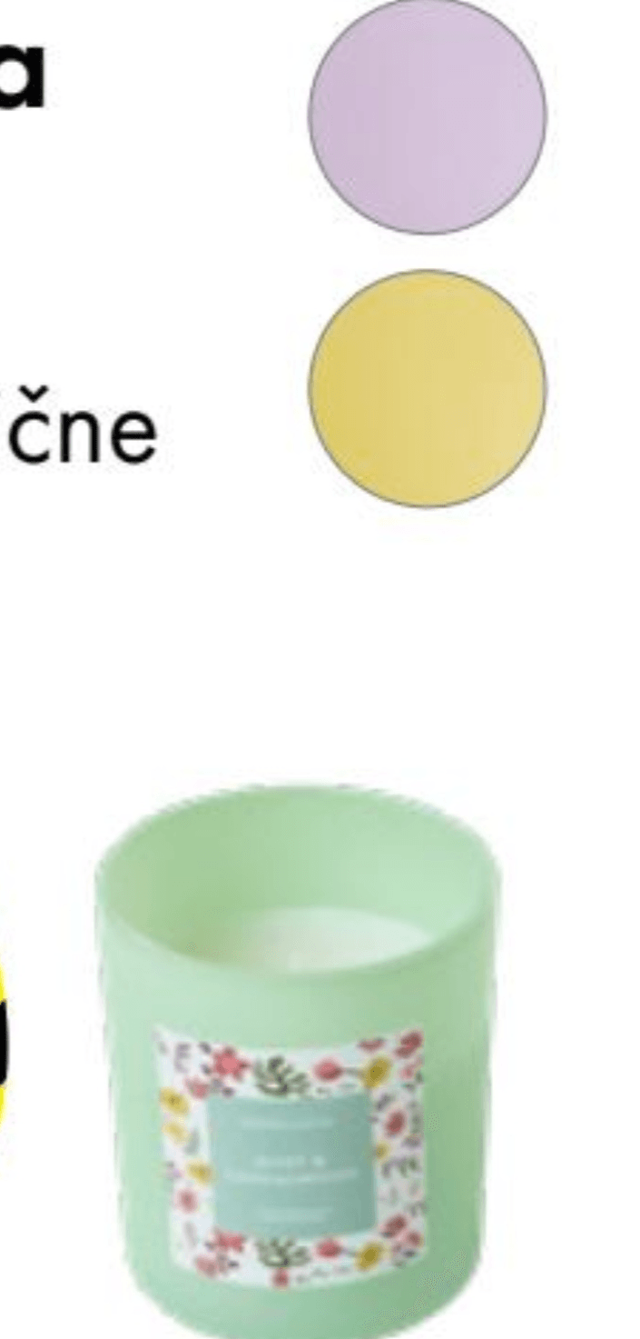 Dišeča sveča - Akcija v trgovini Tedi