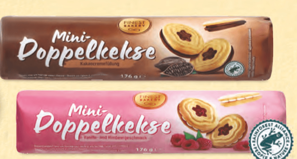 Finest Bakery Mini Doppelkekse Kakaocremefüllung 176 g - Akcija v trgovini Hofer