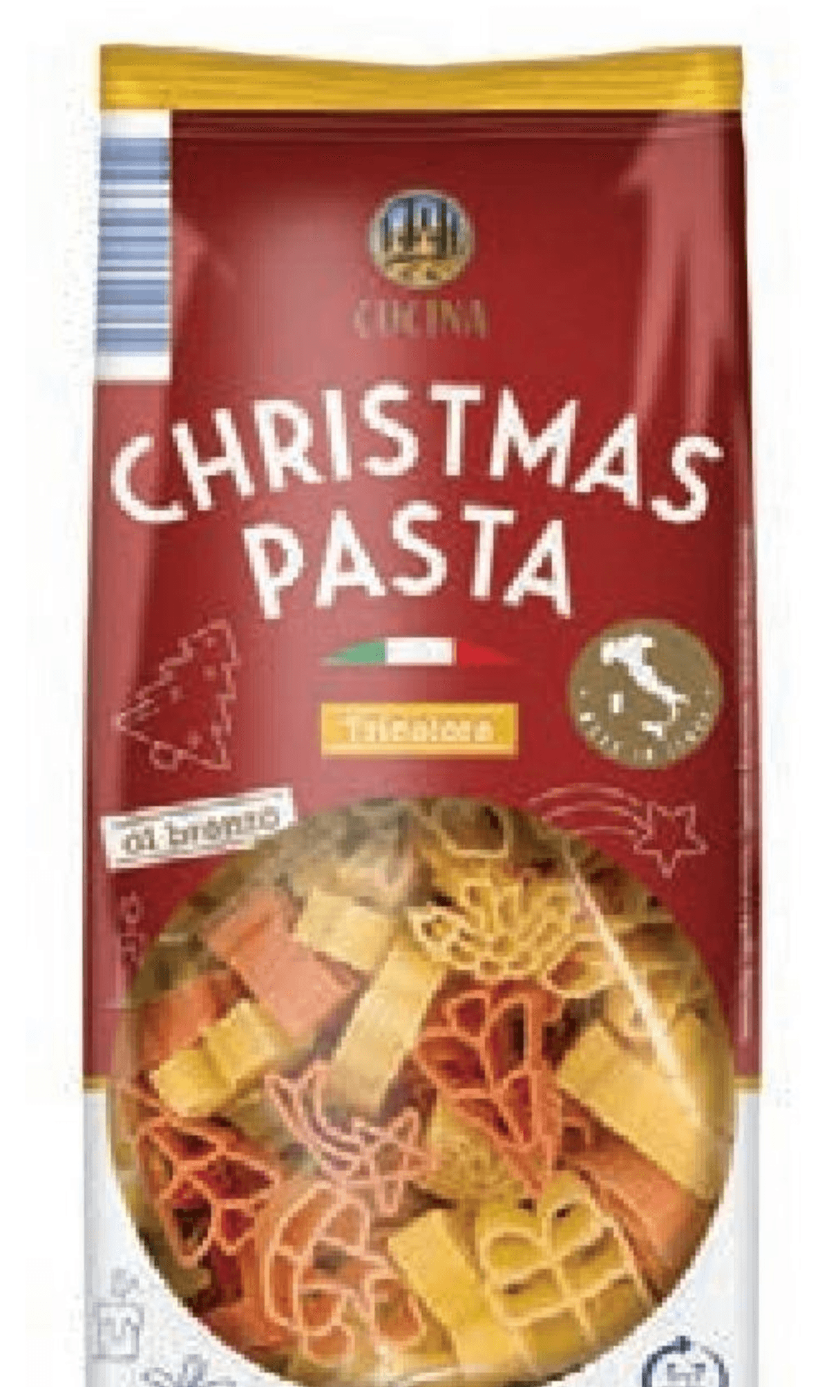 Božične testenine 500 g CUCINA - Akcija v trgovini Hofer