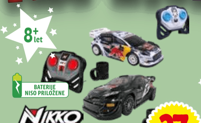 Nikko Daljinsko voden avto Rally - Akcija v trgovini E.Leclerc