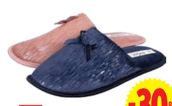 Ženski copati 36-41 Tissala - Akcija v trgovini E.Leclerc