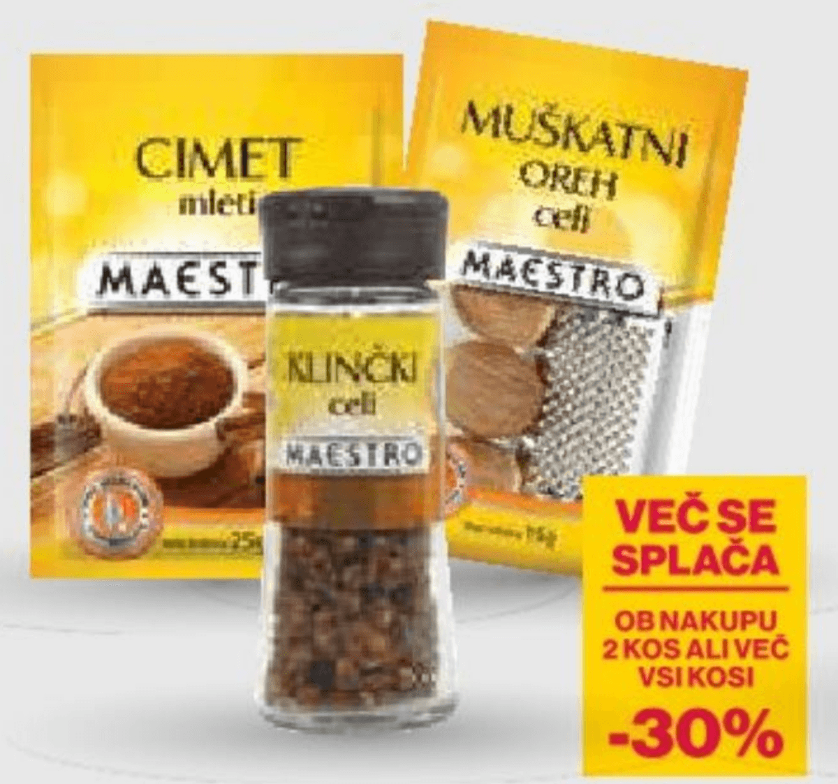Začimbe Maestro - Akcija v trgovini Mercator