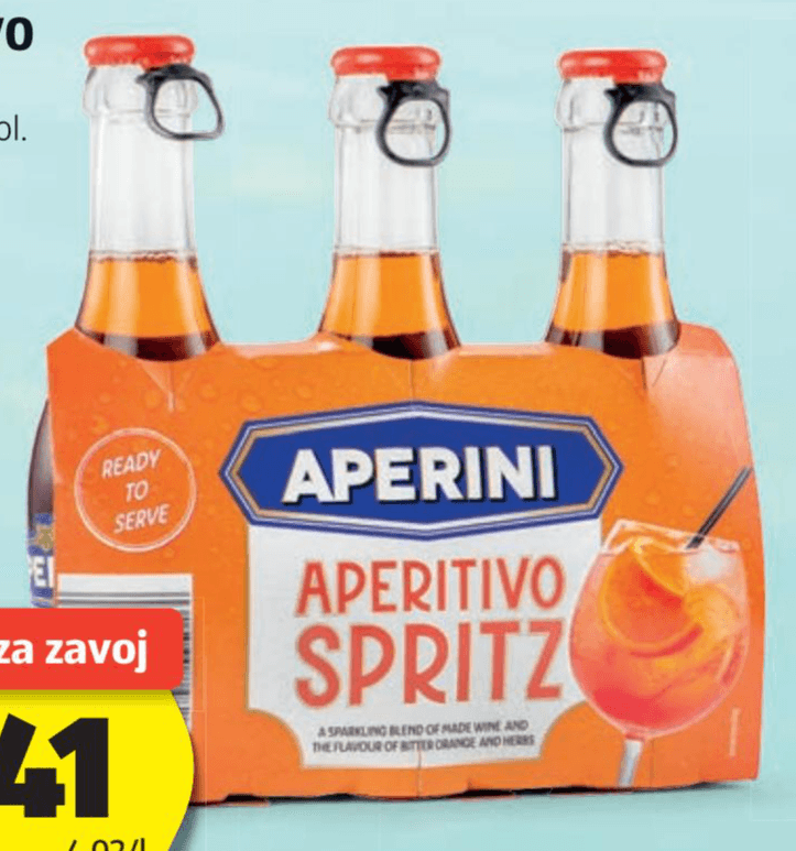Aperitivo Spritz 3 x 200 ml Aperini - Akcija v trgovini Hofer