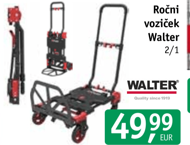 Ročni voziček Walter - Akcija v trgovini Jager