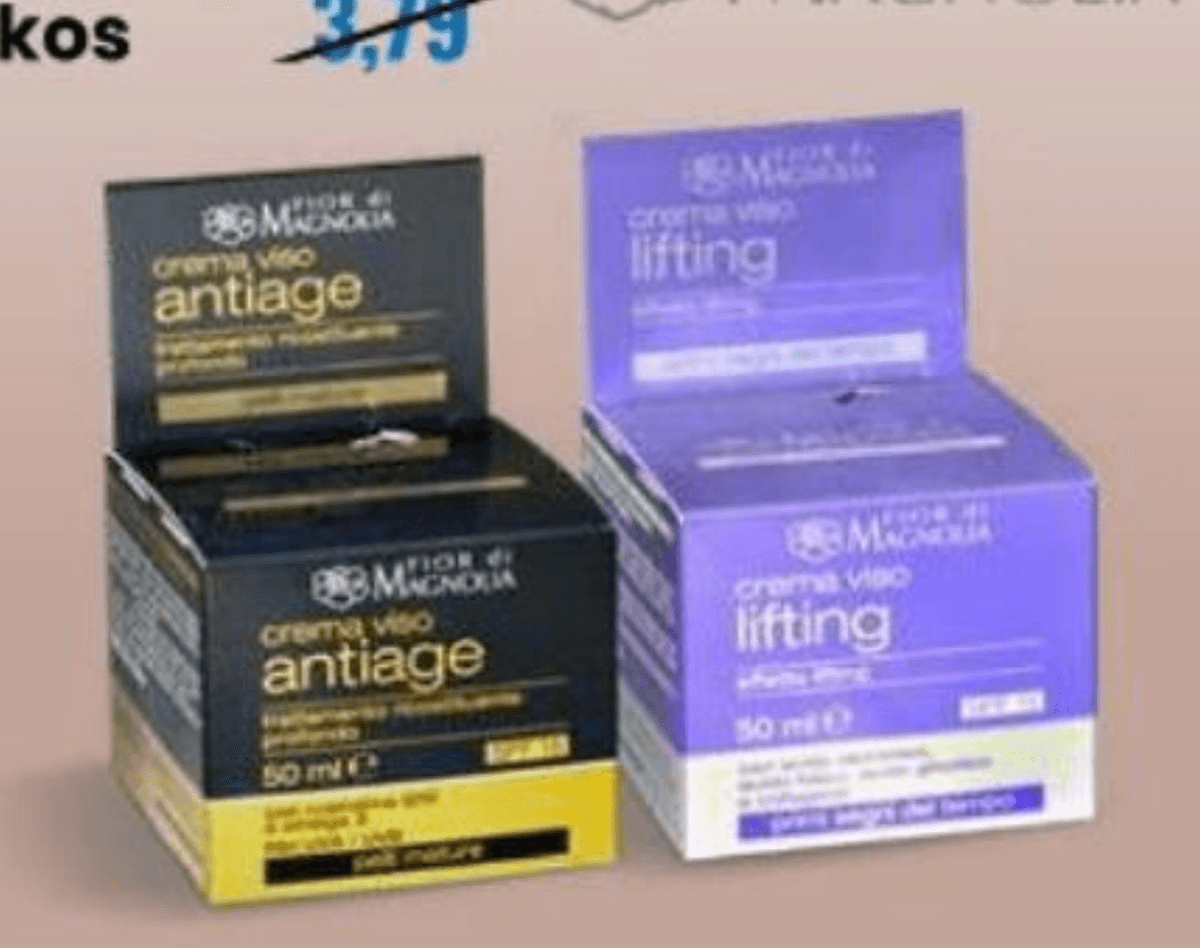 Krema proti staranju/obnovo 50 ml FIORE di MAGNOLIA - Akcija v trgovini Eurospin