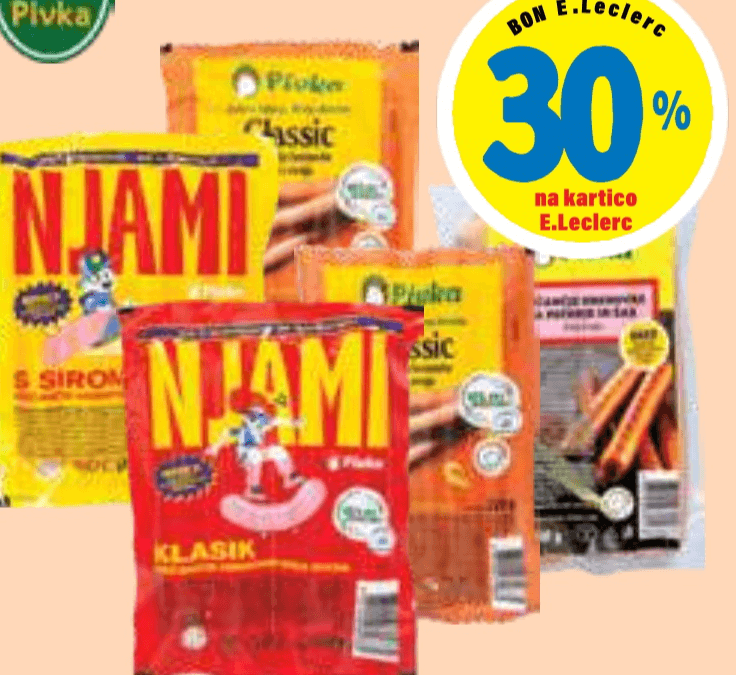 Vse hrenovke Pivka - Akcija v trgovini E.Leclerc