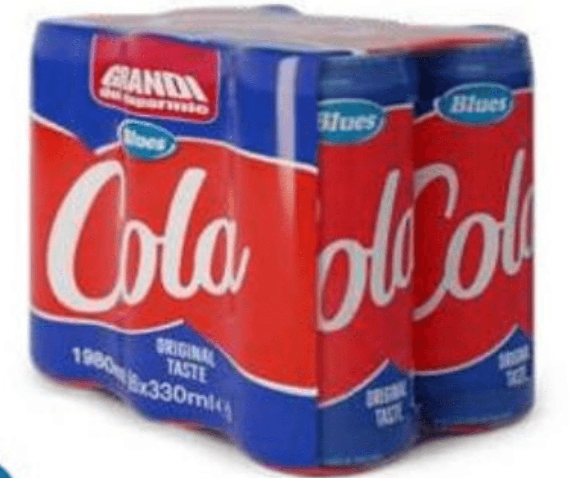 Pijača Cola 6 x 330 ml Blues - Akcija v trgovini Eurospin