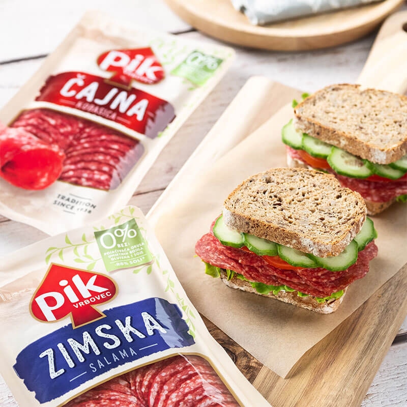 Čajna klobasa Pik Vrbovec 100 g - Akcija v trgovini E.Leclerc